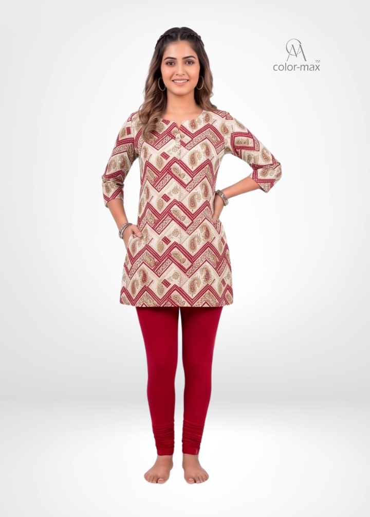 RED - Premium Cotton Lycra Chudi Leggings